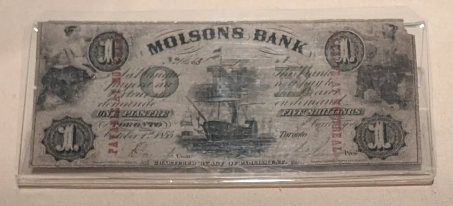 Molson's Bank Note