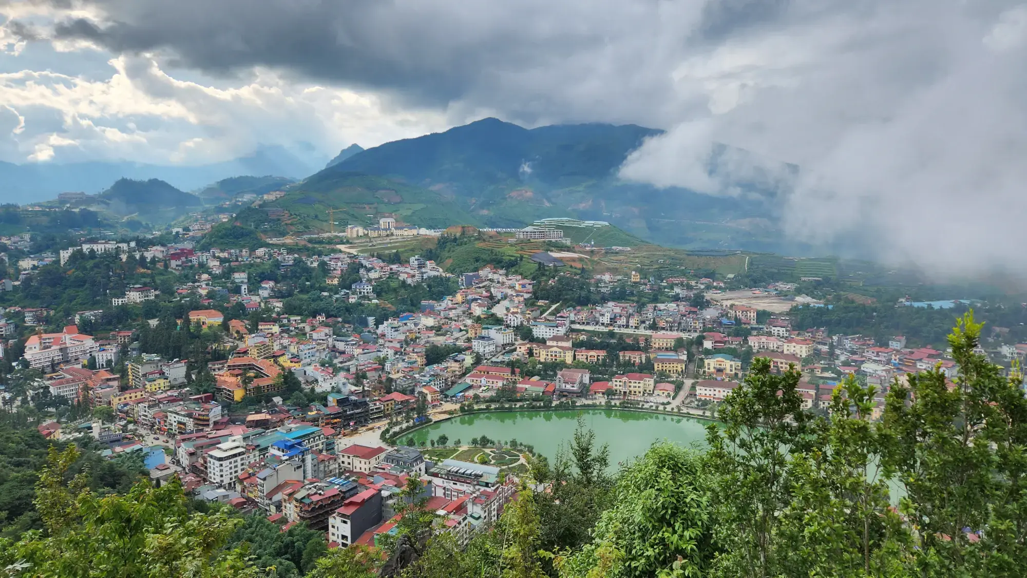 The views from Ham Rong Mountain, in Sapa, Vietnam