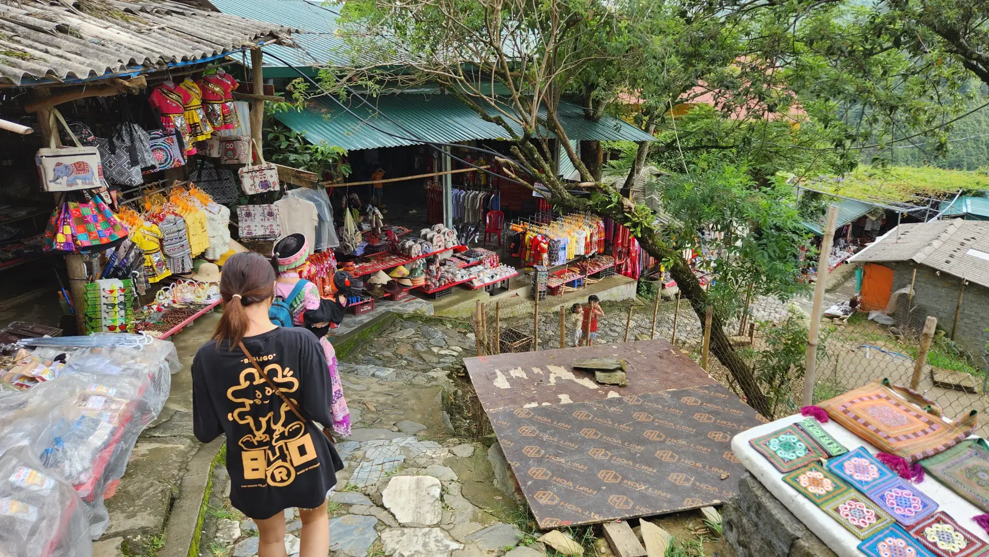 Walking through Cat Cat Village, Sapa, Vietnam